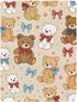 CZXW 52" 28" Cute Stuffed Bears Crib Sheets Fitted x Natural Cotton Soft & Breathable for Baby Crib Mattress