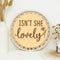 Huray Rayho Isn' t She Lovely Wooden Sign Little Girl Decor Boho