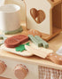 16pcs Set Playset, ROBUD Kids Play Kitchen Knife - Wooden Cooking Montessori-Inspired Pretend Kitchen Toys