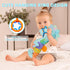 Baby Toys 0-6 Months, Infant Musical Seahorse Stuffed Animals Sensory Toys with Bright Colors, Soft Tummy Time Toy for