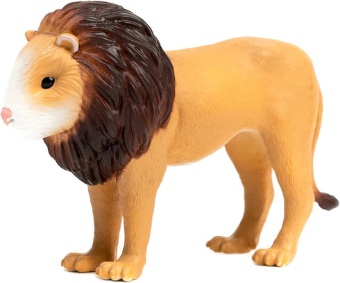 Randimals Lion Figurine Toy - 5” Premium Hard Rubber Animal Action Figure for Adventure & Imagination