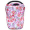 Baby Car Seat Canopy - Extra Soft and Stretchy Purple and Pink Floral Nursing Cover