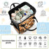 Honeybaby Backpack 19L Diaper Bag for Mom & Dad Print Abstract Leopard Large Diaper Bag Tote with Multi-Pocket