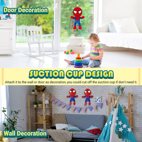 Superhero Plush Toy, 11 inch Collectible Doll Stuffed with Cotton for Toddlers, Gift Decoration for Birthday Party