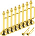 Zerodeko 10PCS Dollhouse Musical Trumpet Instruments, Tiny Plastic Musical Set for Dollhouse Decor