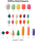 OESSUF Stacking Rocks, 48Pcs Wooden Balancing Stacking Blocks for Toddler Sorting Educational Montessori Game