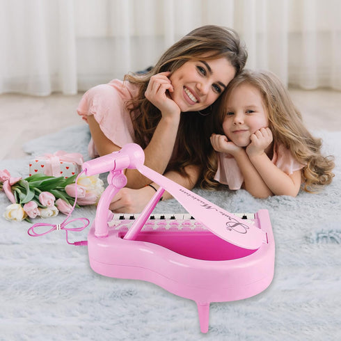 Girls-1 2 3 -24 Piano Keyboard Toy for Year Old Girls First Birthday Gift Keys Toddler Piano Multifunctional Musical