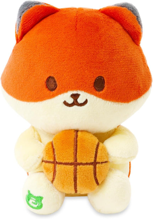 Anirollz Stuffed Animal Plush Toy – 6" Small Sitting Plush Doll Soft, Squishy, Warm, Cute, Comfort, Safe Birthday Fox Character with Basketball Foxiroll