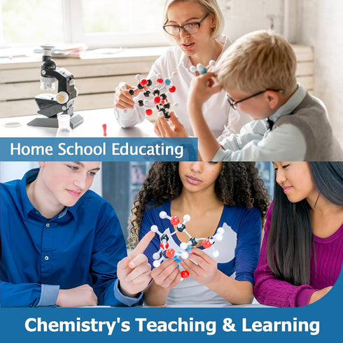 Molecular Model Kit - 444 Pcs Organic Chemistry Set for Lessons, Atom Element Model Building Kit for Students