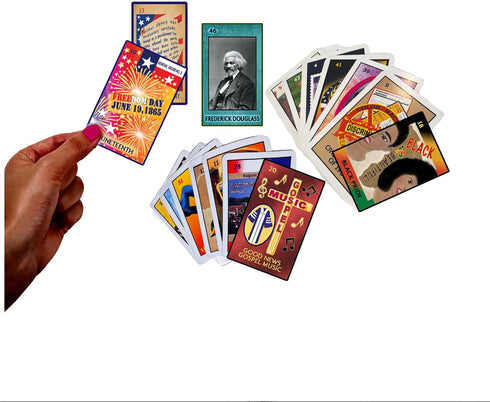 African American Loteria Fun Bingo Game - Educational Cards for 3-10 Players Ages 7+
