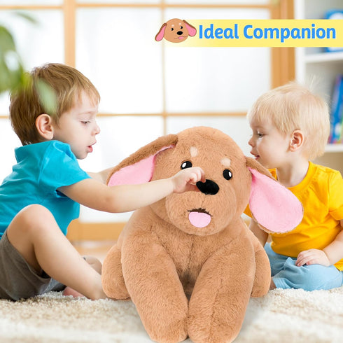 25.6 inch 5 lbs PEACH CAT Golden Retriever Dog Weighted Stuffed Animals Large Weighted Plush Soft Puppy Plushies Toys