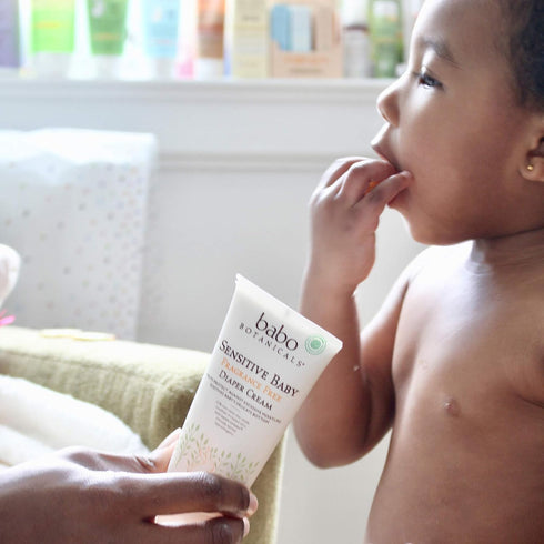 25% Babo Botanicals Sensitive Baby Fragrance-Free Diaper Cream - Natural Zinc Oxide - Calendula, Shea & Cocoa Butter