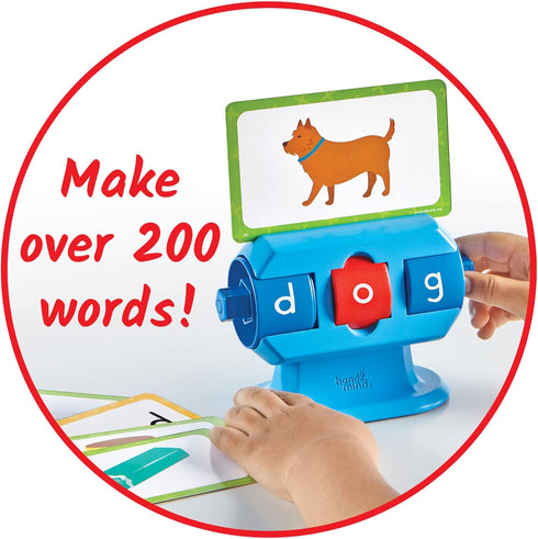 hand2mind Beginning Word Builder, CVC Word Games, Spelling Toys for Kids 3-5, Sight Words Flash Cards, Kindergarten