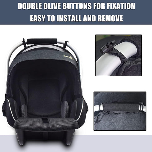 Mosquito Net for Stroller Mosquito Net for Car Seat with Zipper - Universal Fit, Premium Quality Durable - Black…