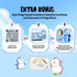 Clip-On Plush (Polar Pete) - 5.5 Inch Soft Plush with Secure Clip, Collectible Stuffed Animal for Backpacks and Luggage