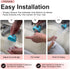Bath Helper Faucet Extender, Guides Water from Faucet to Baby Bath Tub Without Splashing (Pink)