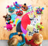 Glittery Garden 24 Pcs Party Hats - Birthday Activity Kit with Stickers for Kids Fun Arts & Crafts