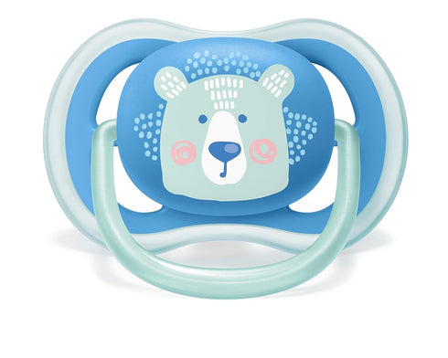 6-18 4 Pack, SCF085/09 Philips AVENT Ultra Air Pacifier, Months, Bear/paw