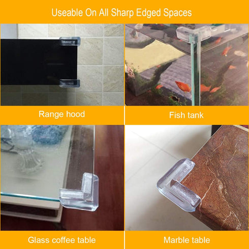 Clear Corner Guards, 12 Pack, Table Corner Protectors, High Resistant Adhesive Gel for Baby Safety