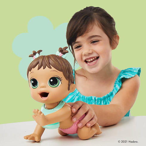 Baby Alive Lil Snacks Doll - Snack-Themed 8-Inch Baby Doll, Eats and Poops, Toy for Kids Ages 3 and Up