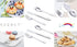 Exzact Kids Flatware 6 Pieces Stainless Steel Silverware, 2 Forks, 2 Knives, 2 Spoons, Toddler Utensils, Dishwasher Safe