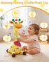 1 2 3 Pbooo Dancing Talking Giraffe Toy, Stuffed Animal Repeats What You Say, Electronic Musical Plush with Glowing