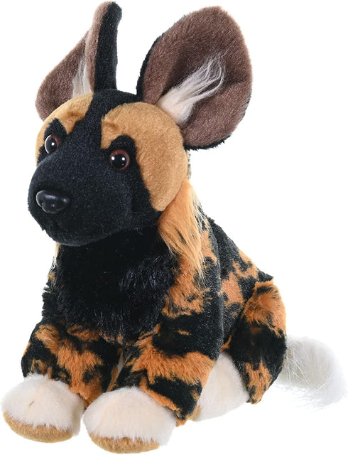 Wild Republic African Wild Dog Plush, Stuffed Animal, Plush Toy, Gifts for Kids, Cuddlekins 8 Inches