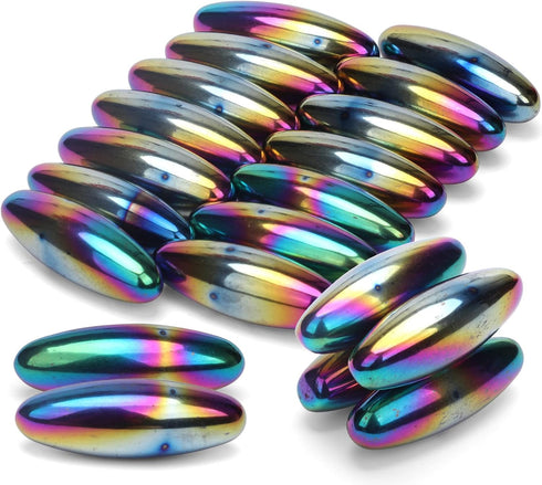 Amarlozn 18PCS Rattle Fidget Magnets Snake Eggs for Adults, Hand Roller Magnetic Oval Toy for Men, Compatible