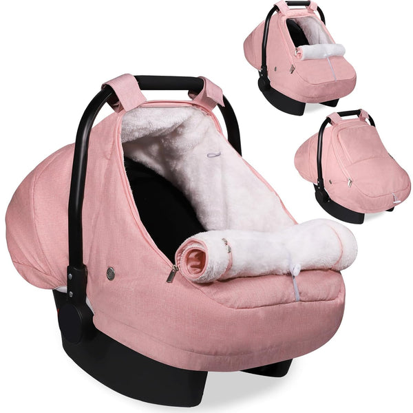 Winter Car Seat Cover for Baby Girl, Waterproof Infant Carseat Cover with