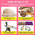 Dino Eggs Dig Kit, 12 Pack Dinosaur Excavation Science Experiments for Kids 4-12, Easter Basket / Stocking Stuffers