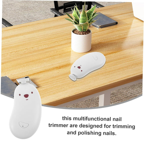 HAKIDZEL 1set Trimmer Electric Nail with Led Light and Grinding Safe Nail Care Tool for Easy Grooming and Manicure