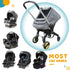 BigHippo Cozy(Gray Waterproof Baby Car Seat CoverCold Weather Carseat Cover for Babies,Infant Car Seat Cover Canopy