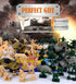 96 PCS Various Pose Toy Soldiers Figures with Military Map - Army Men Action Figures for Kids