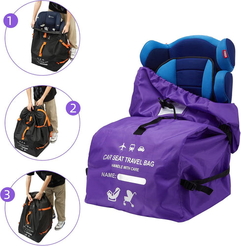 Clearworld Car Seat Travel Bag for Air Travel, Durable Gate Check Bag for Airport,Foldable Baby Stroller Travel Carry