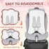 2 Pcs Baby Stroller Seat Liner Accessories, Reversible Cotton Cushion for Newborn Car Seat, Breathable Stroller Mat