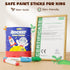 26 120 JUPITEARTH Colors Rocket Tempera Paint Sticks with PDF Coloring Pages, Quick Drying, Non-Toxic and Washable