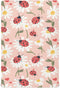 KJIZMO Ladybugs and Daisies Fitted Crib Sheets Soft Crib Sheet Fits Standard Crib
