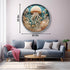 Ocean Jellyfish Puzzles for Adults, 1000 Piece Deep Blue Sea Fish Jigsaw Puzzle, Round Jellyfish Art