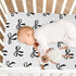 Vdsrup 52 28 9In Crib Sheets for Boys Girl Black Bows Breathable Mini Crib Mattress Sheets Fitted, Beige Toddler Fitted