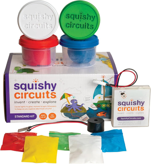 Standard Squishy Circuits Kit - Explore Electrical Circuits with Play Dough - STEM Science Kits for Kids Age 8-12, Fun