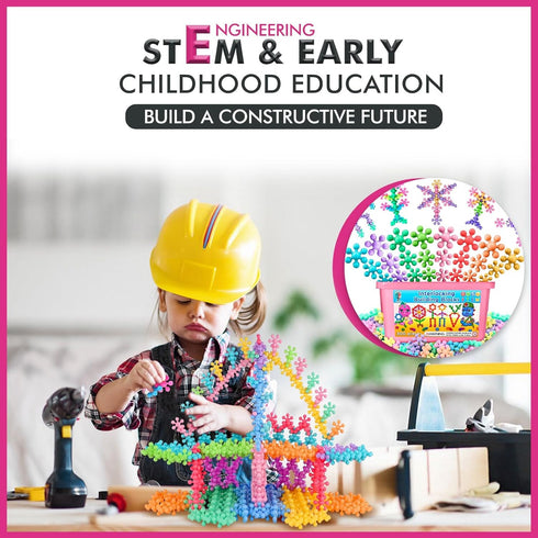 PASTEL Colors Building Blocks 300ct, Kids STEM Educational Toys, Interlocking Discs for Preschool Boys and Girls Aged 3+