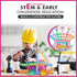 PASTEL Colors Building Blocks 300ct, Kids STEM Educational Toys, Interlocking Discs for Preschool Boys and Girls Aged 3+