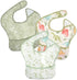 CoolaPeach 3-Pack Waterproof Baby Bibs for Eating - Lightweight Feeding Bibs, Mess Proof,