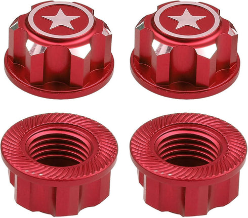 17mm Wheel Nuts & Wheel Wrench Tool for Traxxas Maxx WideMaxx E Revo 2.0 Summit T Maxx RC Monster Truck Red