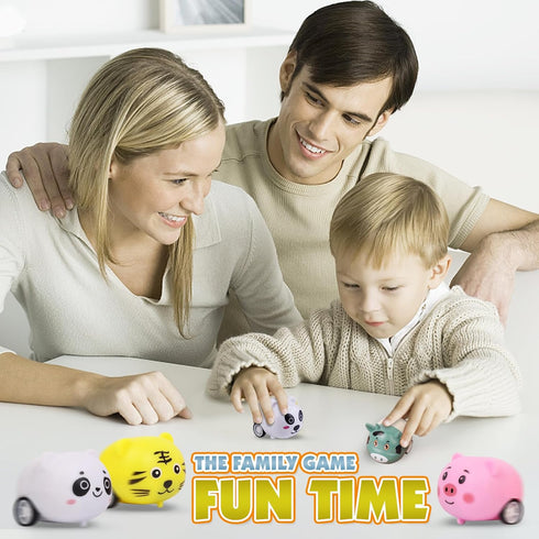 36 pcs Animals Pull Back Cars - Mini Vehicles Toy Racing Set for Kids, Carnival Prizes Goodie Bag Stuffers