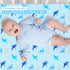 UOMNY Shark Fitted Crib Sheet for Baby Boys, Standard Crib and Toddler Mattresses, Ocean Crib Mattress Sheets 52 x 28