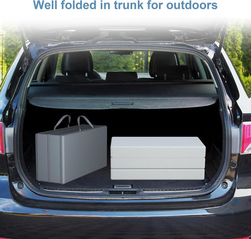 3 inch 38" Lx26 Trifold W Mini Mattress, Storage Bag Included, Water-Resistant and Removable Cover, Machine Washable