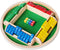 Nicecho Shut The Box Dice Game,2-4 Player Family Wooden Board Table Math Games,