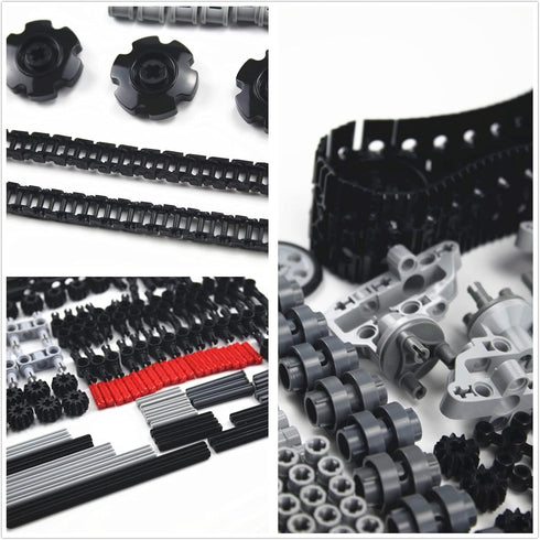 1533 Set PCS Technical Parts Building Block Accessories Vehicles Gears Cross Axles Wheels Connector Pieces Chain Link