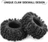 INJORA 1.0 Tires - S5 Swamp Claw Mud Terrain Tires for TRX4M AX24 SCX24 FCX24 1/18 1/24 RC Crawler Car